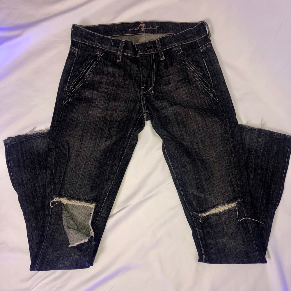 7 For All Mankind distressed denim